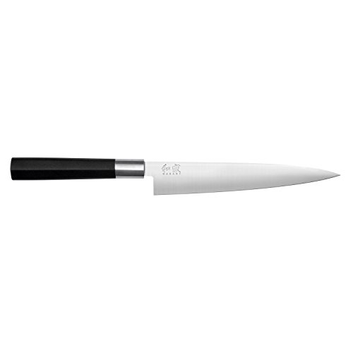 KAI Wasabi Black 6761F - Cuchillo de filetear flexible (hoja de 18 cm)