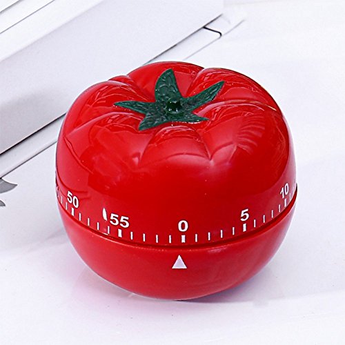 Kanggest.Temporizador de Dibujos Animados para Nevera y Cocina Digital con cronómetro y Alarma Recordatorio de Laboratorio Reloj Despertador de Cocina para Hornear y Más(Tomate)