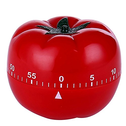 Kanggest.Temporizador de Dibujos Animados para Nevera y Cocina Digital con cronómetro y Alarma Recordatorio de Laboratorio Reloj Despertador de Cocina para Hornear y Más(Tomate)