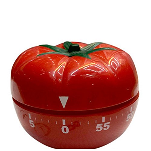 Kanggest.Temporizador de Dibujos Animados para Nevera y Cocina Digital con cronómetro y Alarma Recordatorio de Laboratorio Reloj Despertador de Cocina para Hornear y Más(Tomate)