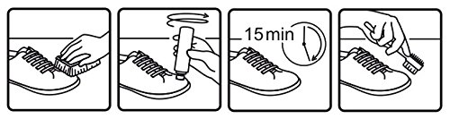 Kaps Acondicionador de zapatos para nobuck y ante, con aplicador de esponja, Cuidado nobuck y ante, 7 colores (100 - transparente)