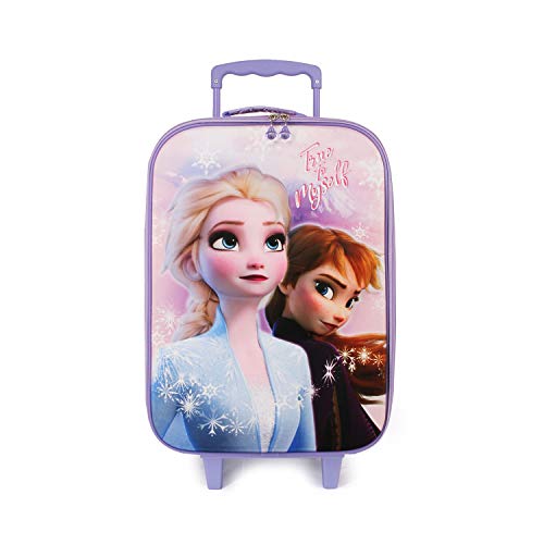 KARACTERMANIA Frozen Wind - Maleta Trolley Soft 3D, Multicolor