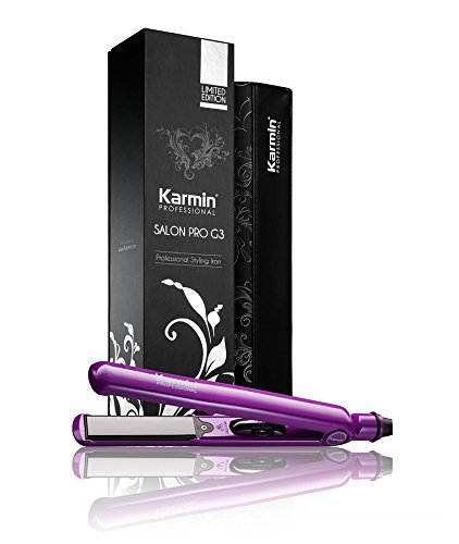 Karmin G3 Salon Pro - Plancha de pelo profesional, de cerámica y turmalina, color morado