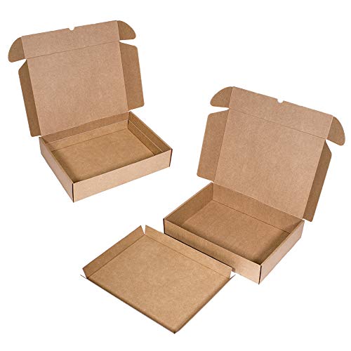 Kartox | Caja con Bandeja Extraible de Catering - Eventos | Caja Fabricada en Cartón Kraft | Talla M | 10 Unidades