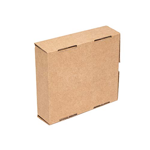 Kartox | Caja de Cartón Kraft Para Envío Postal | Caja de Cartón Automontable para Envío o Almacenaje | 13 x 15 x 4 | 20 unidades