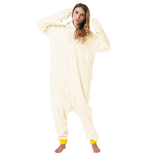 Katara-(10+ Modelos) Kigurumi Pijamas Disfraz de Animal Halloween Carnaval, Adultos, Color pollo, Talla 155-165cm (1744)