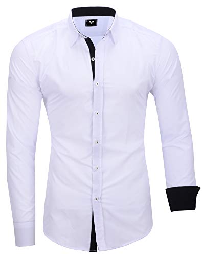 Kayhan Hombre Camisa, TwoFace White L