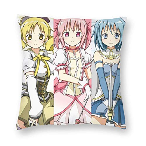 KDRW Funda de cojín Decorativo para Cama Mahou Shoujo Madoka Magica, 26 'x 26'