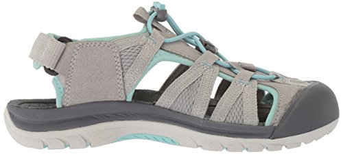 Keen Venice II H2, Sandalias de Senderismo para Mujer, Gris (Paloma/Pastel Turquoise Paloma/Pastel Turquoise), 40 EU