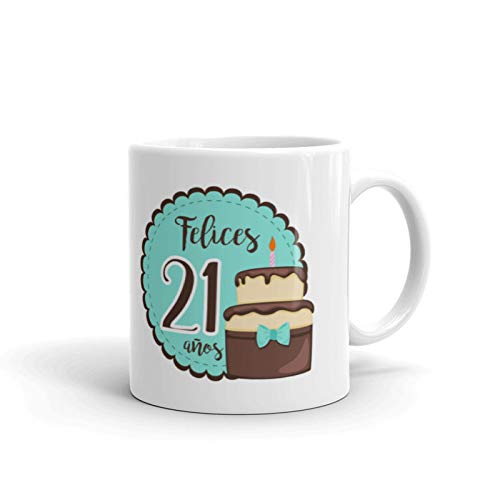 Kembilove Taza de Café Cumpleaños – Taza de Desayuno con Foto Personalizada Cumpleaños – Taza de Café y Té para Amigos – Taza de Cerámica Impresa – Tazas de de 350 ml Amigos