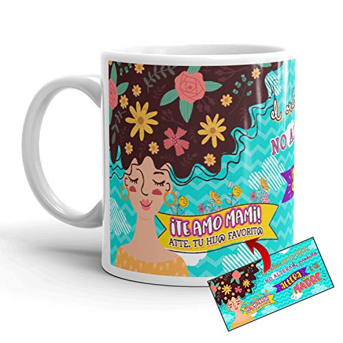 Kembilove Taza Madre – Taza Desayuno Regalos para Mamá – Regalos Originales para Madres – Regalo para el Día de la Madre ¡Te Amo Mami! – Diseños Originales