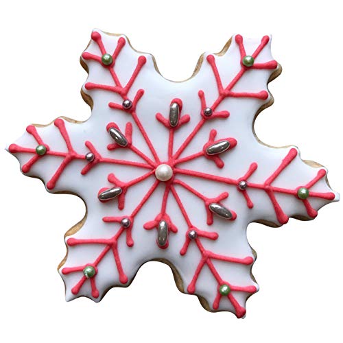 KENIAO Navidad Cortadores Galletas Copo de Nieve Invierno - 9,1 x 10 cm - Acero Inoxidable