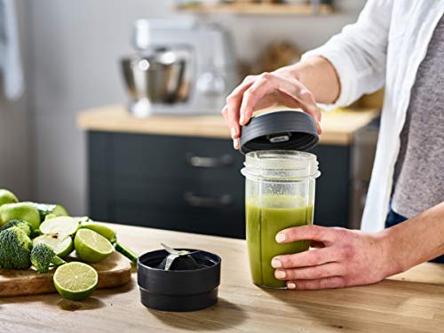 Kenwood KAH740PL Blend Xtract - Batidora deportiva (smoothies, zumos, batidos de leche, accesorios para el robot de cocina, apto para todos los chefs y kMix (2 vasos de 0,6 L)