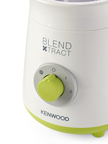 Kenwood Smoothie 2 Go-SB055WG Batidora de vaso, 300 W, 0.5 litros, acero inoxidable, 2 Velocidades, Blanco/Verde