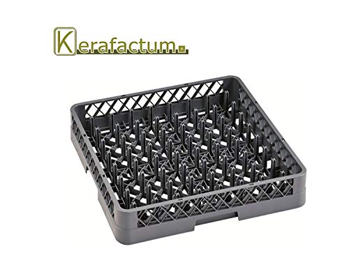 Kerafactum Escurreplatos 64 dedos Platos vasos tazas Bandejas para los Restaurantes lavavajilla lavavajilla cesta universal de plástico 50 x 50 cm grobmaschig ampliable All Purpose Rack