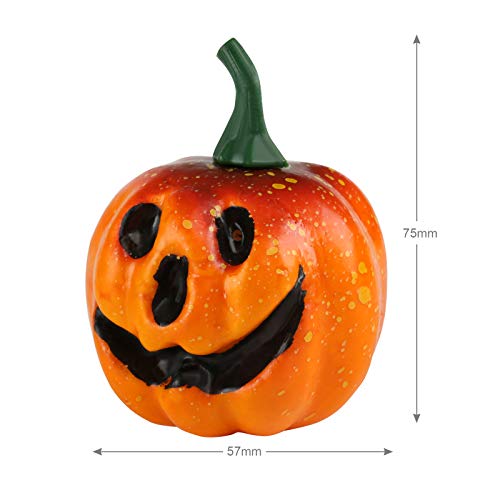 Kesote Mini Calabaza Artificial Verosimiliante Calabaza de Espuma Adornos para Halloween, 6 Calabazas, 5.5CM