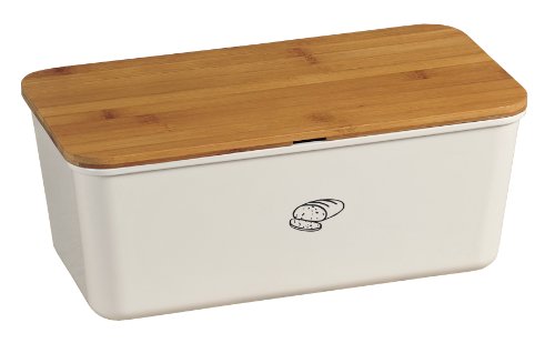 Kesper Brotbox - Panera para Guardar el Pan y para cortarlo (melamina, 340 x 180 x 130 mm)