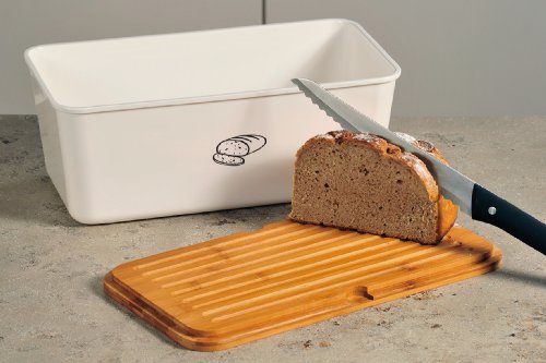 Kesper Brotbox - Panera para Guardar el Pan y para cortarlo (melamina, 340 x 180 x 130 mm)