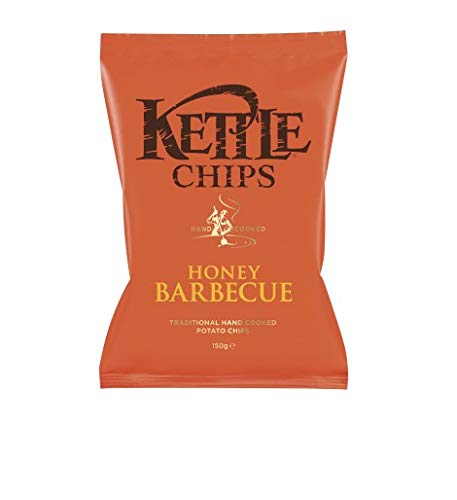 Kettle - Patatas fritas sabor barbacoa con miel 150 g - Caja de: 8 unidades