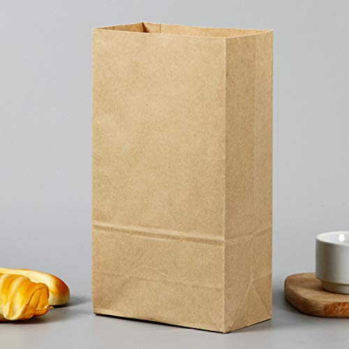 KICCOLY 80 Piezas Bolsas Papel Kraft 27 x 15 x 9 cm, Bolsas Papel Regalo,Bolsas Ecologicas para Fruta, Bolsas para Envolver Regalos para Chuches Semillas Etiquetas Palomitas Dulces Bocadillos