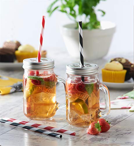 Kilner 6 Tapas con Agujero para pajita