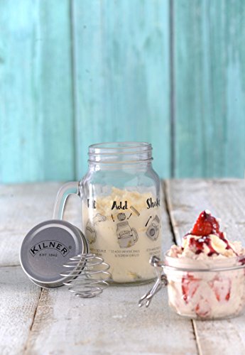 Kilner agitar y Hacer Nata montada (11 Piezas, Transparente, 400 ml