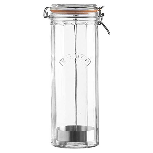 Kilner Frasco Redondo Vidrio con Horquilla, Transparente, para 0,35 l, Vidrio, Transparente, 2.2 Litre