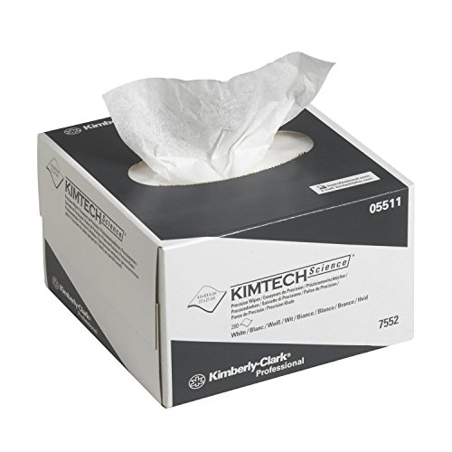 KIMTECH SCIENCE* PAÑOS DE PRECISIÓN 30 dispenser boxes x 280 white, small 1 ply sheets = 8400 sheets