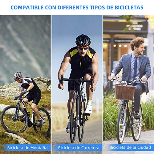 KinCam Pedales Bicicleta, Pedales Bicicleta Montaña de Aleación de Aluminio Antideslizante de 9/16 Pulgadas para MTB, BMX, Bicicleta Urbana, Bicicleta de Carretera