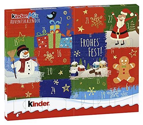 Kinder Navidad Mix Mesa-Calendario de Adviento, 127g