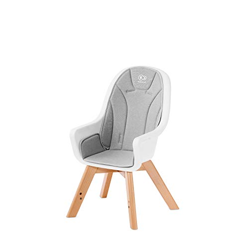 Kinderkraft Trona de Bebé TIXI, Silla Alta, Ergonómica, Ajustable, Segura, Gris