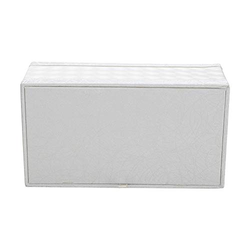 Kingfom rectangular piel sintética caja de pañuelos de papel Servilletero para la oficina en casa, decoración de coche Automotive (Beige)