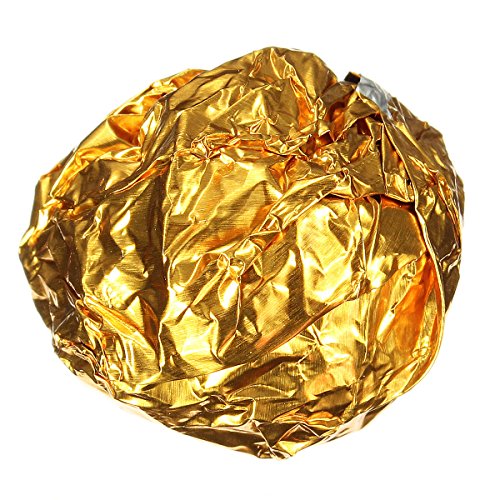 KINGSO 100pcs Square Sweets Candy Chocolate Lolly Paper Aluminum Foil Wrappers Gold by King So