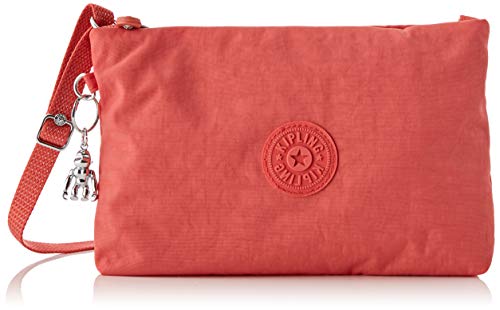 Kipling - Atlez Duo, Bolsos bandolera Mujer, Naranja (Papaya), 25x16.5x3 cm (B x H T)