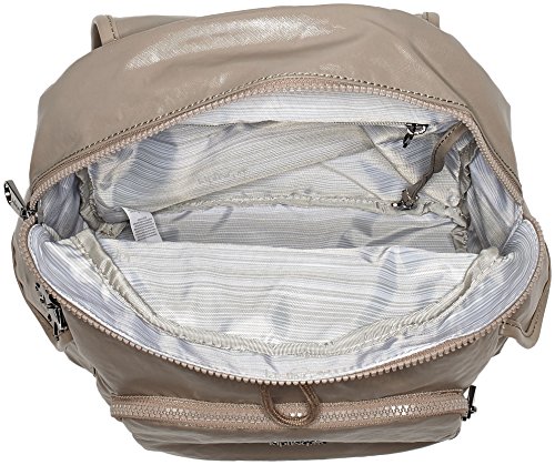 Kipling - City Pack S, Mochilas Mujer, Braun (Lacquer Sand), 27x33.5x19 cm (B x H T)