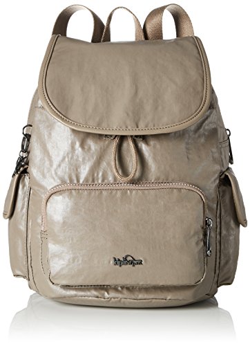 Kipling - City Pack S, Mochilas Mujer, Braun (Lacquer Sand), 27x33.5x19 cm (B x H T)