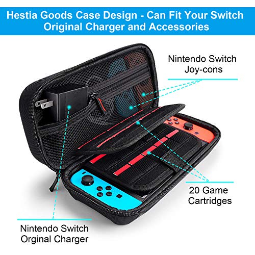 Kit de Accesorios 18 en 1para Nintendo Switch, con Protector de Pantalla, Soporte para Juegos, Tapa del Interruptor, Tapa del Joystick, protección del Cargador para Joy-con Joystick