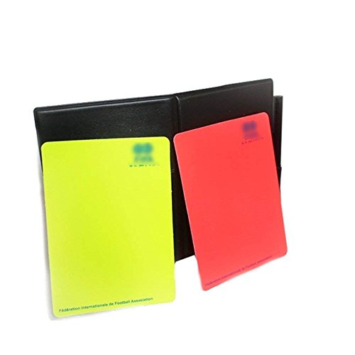 Kit de árbitro de fútbol A-NAM, con libreta, tarjetas roja y amarilla y hojas de notas