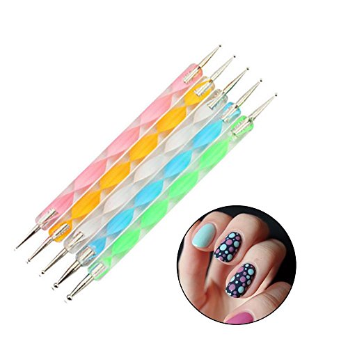 Kit de herramientas para manicura de uñas, pinceles para pintar uñas, pinceles de punto, uñas de estrás, decoración de pegatina, cinta adhesiva para pedicura, 37 unidades