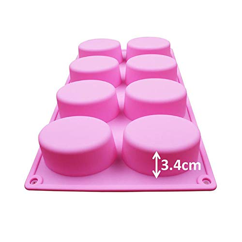 Kit de suministros de fabricación de jabón Moldes de jabón multifunción Fabricación de jabón artesanal Fabricación de jabón Oval Savon Pudding Candy Mould-1Pc-,