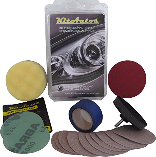 KITAUTOS KF75MM Kit Pulido de Faros, de Material plástico