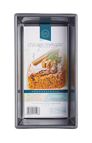 Kitchen Craft Chicago Pan Metálico Antiadherente de 1 LB, Acero al Carbono, Gris, 22 x 11 x 7 cm