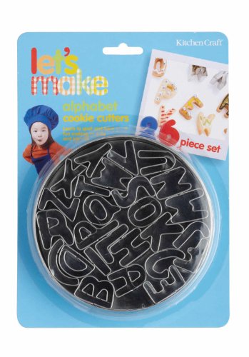 Kitchen Craft Lets Make KCLMCUTALPH - Moldes de Letras para Galletas (26 Unidades)