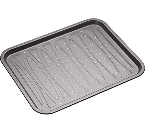 Kitchen Craft Master Class - Bandeja de Horno con Relieve (39 cm x 31,5cm, Superficie Antiadherente)