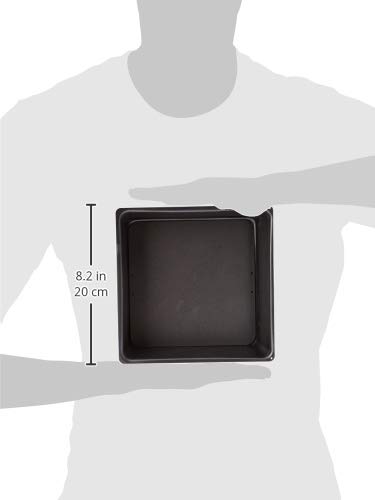 Kitchen Craft Master Class Molde con Base Suelta, Acero, Negro, 18 x 7.5 cm