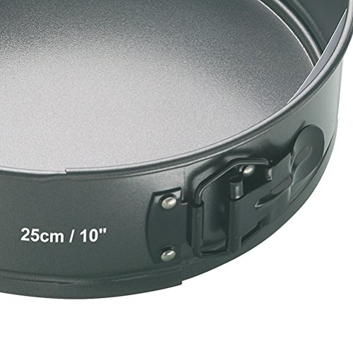 Kitchen Craft Master Class Molde tarta redondo Desmontable, Acero, Negro, 7 cm