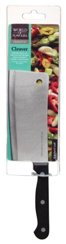 Kitchen Craft Pure Oriental KCPOCLEAVER - Cuchillo de Carnicero de Acero Inoxidable, 15 cm