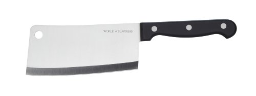 Kitchen Craft Pure Oriental KCPOCLEAVER - Cuchillo de Carnicero de Acero Inoxidable, 15 cm