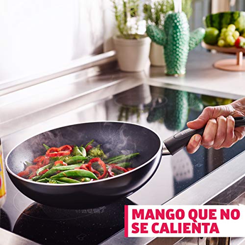 Kitchen Stories CC002625-001 Searsmart Nonstick Open Wok 28 cm/3.7L - Negro - Induction Compatible - Oven Safe