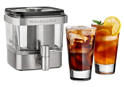 KitchenAid 5KCM4212SX Cold Brew - Cafetera de acero inoxidable, color plateado